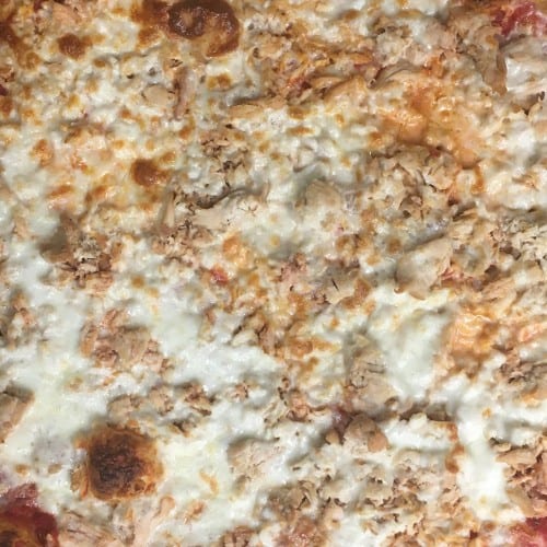 Chicken Cheesesteak Pizza.