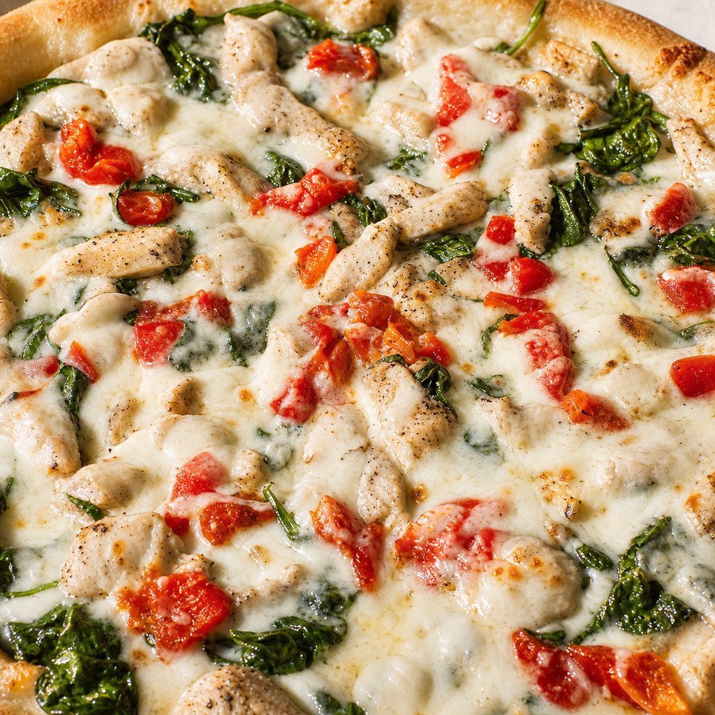 Chicken Roasted Peppers Pizza (16").