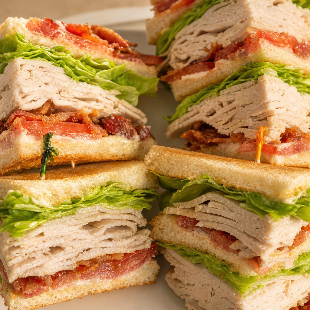 Double Decker Turkey Club Sandwich.