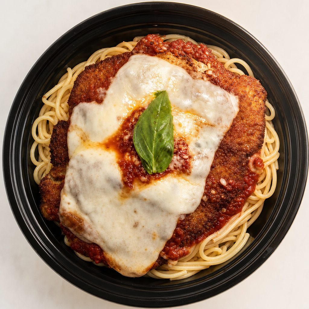 Eggplant Parm Entree.
